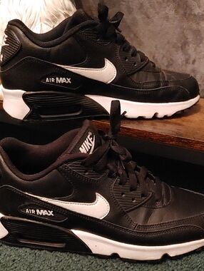 Nike Black and White Air Max Sneakers